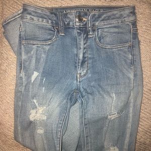 high rise light american eagle jeans